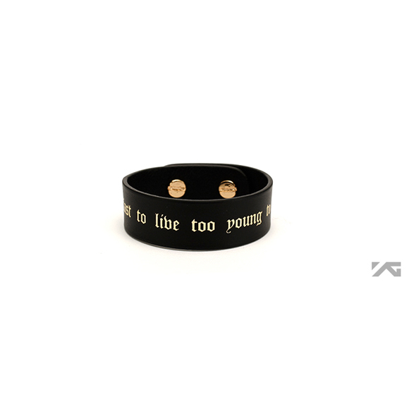 [YG 公式商品] G-Dragon Tatoo Leather Bracelet (Black)